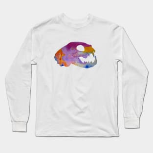 Cat Skull Art Long Sleeve T-Shirt